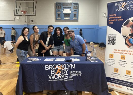 El Puente Break For Justice 8 Volume Sponsored by Brooklyn Body Works Physical Therapy Tabling